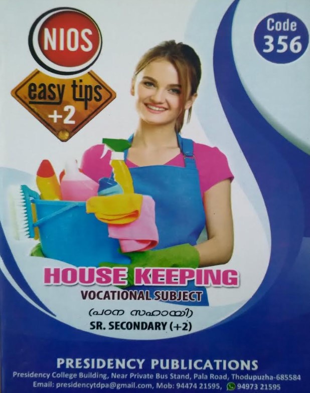 NIOS Easy Tips +2 House Keeping ( Padanasahayi ) Code 356